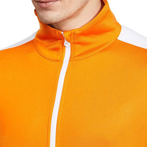 Conjunto Deportivo Casual para Hombre, Color Naranja Sólido, 2 en 1, Corte Holgado, Cierre Completo y Medio Cierre, Ropa de Invierno, Tejido Transpirable de Poliéster/Nailon - Product Image 3