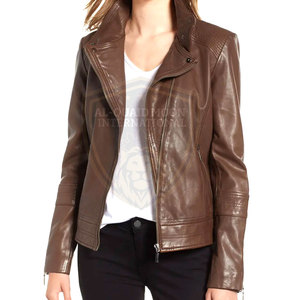 Chaqueta de Cuero para Mujer, Último Modelo, Venta al por Mayor, Chaqueta de Cuero para Mujer Más Vendida - Product Image 2