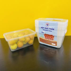 Contenant alimentaire en plastique transparent rectangulaire jetable de 550/650 ml avec couvercle, sans BPA, fabriqué au Vietnam, le plus vendu en 2026 - Product Image 6