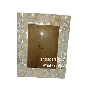 กรอบรูปฝังมุกแม่ลูกทำด้วยมือกรอบตกแต่งผิวเปลือกหอยธรรมชาติสำหรับการตกแต่งอัลบั้มและอุปกรณ์เสริมของอาหรับ - Product Image 1