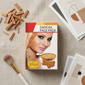 Afrin Natural Sandal Powdered Facemask for Rose Water Herbal Skin Care for Glowing Radiant Skin Remove Dark Spots <b>Wrinkles</b> All - Product Image 4