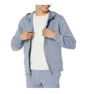 เสื้อฮู้ดผู้ชายผ้าเจอร์ซีย์สำหรับฤดูหนาว ดีไซน์ผ้าระบายอากาศได้ดี มีซิป แขนยาว รับสกรีนโลโก้และงานพิมพ์ - Product Image 6