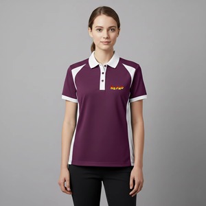 Casual Wear <b>Women</b> <b>Polo</b> <b>Shirts</b> Hot Selling New Design Custom Logo Solid Color Breathable Soft Comfortable <b>Women</b> <b>Polo</b> <b>Shirt</b> - Product Image 5