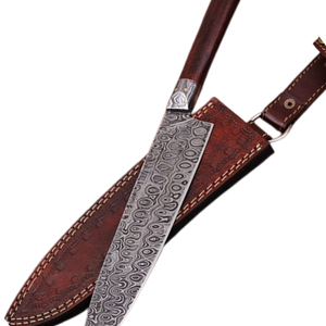 Couteaux de chef faits à la main en gros avec lame en acier forgé à tranchant de précision et manche en bois robuste pour la cuisine domestique - Product Image 4