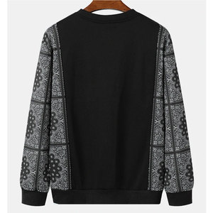 Sudaderas clásicas con cuello redondo y estampado para hombre, cómodas, de manga larga, de forro polar, para uso en otoño e invierno. - Product Image 2