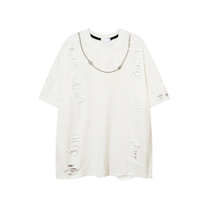 2026 Wholesale Heavy Weight Tee Blank Oversize Distress T-Shirt Custom Distressed Oversized Men T Shirts Wholesale Price - Product Image 1