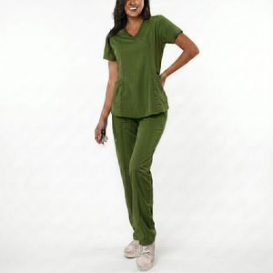 Uniformes Médicos de Satén de Alta Calidad para Mujer, Uniformes Quirúrgicos Cortos de Verano para Doctoras y Enfermeras, Uso en Hospitales Privados - Product Image 1