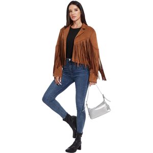 Women's Fringe <b>Leather</b> <b>Jacket</b> Manufacturer High Quality <b>Leather</b> Fashion - Product Image 2