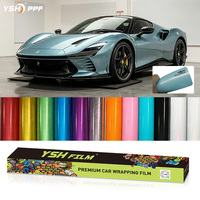 Film de peinture liquide métallique YSH pour changement de couleur de voiture 1,52*15m, film de protection de voiture, film vinyle pour voiture