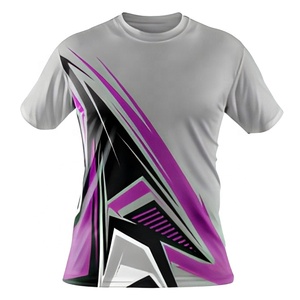 T-shirt pour homme à imprimé géométrique, écologique, respirant, à séchage rapide, manches courtes, col rond, streetwear, sublimation, 100% coton - Product Image 1