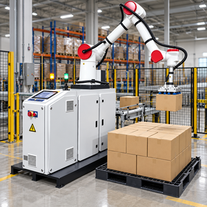 Robot Colaborativo de Paletización KM PACK, Máquina Paletizadora con Envolvedora de Palés Integrada, Motor, Caja de Engranajes, PLC, 6 Ejes, IP54/IP65 - Product Image 1