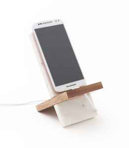 Support de téléphone portable en marbre naturel, design créatif artisanal TCE, pour bureau, table, maison, accessoire de support de téléphone haut de gamme - Product Image 1