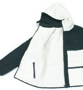 Wholesale Solid Color High Quality <b>Sherpa</b> Polar <b>Jacket</b> Zip up <b>Jacket</b> Custom LOGO Pullover Fleece <b>Jacket</b> Winter Coat for <b>Men</b> - Product Image 3