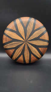 Bandeja para servir comida de madera de mango más vendida, artesanías redondas de resina, regalos de Navidad rodantes, bandeja decorativa de hospitalidad religiosa para el hogar - Product Image 5