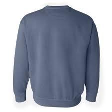Sweat-shirt pour homme en coton biologique durable, col rond, uni, doux et brossé, vêtements de mode automne-hiver - Product Image 4