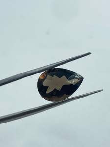 Cuarzo Ahumado Natural en Forma de Pera de 9.09 Quilates, 10x14MM, Color Marrón Ahumado de Alta Calidad para Joyería - Product Image 3