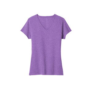 เสื้อยืดผู้หญิงขายส่ง เสื้อยืดลำลองใส่สบายสำหรับฤดูร้อน ผ้าเนื้อนุ่ม แขนสั้น แฟชั่นทันสมัย คอวี สำหรับผู้หญิง - Product Image 3