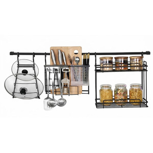 Étagère de rangement murale en métal pour cuisine - Product Image 1