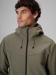 Veste Softshell Homme à Capuche Coupe-Vent Décontractée pour l'Extérieur avec Fermeture Éclair Intégrale, Poches Utilitaires, Légère et Résistante à l'Eau – Vente en Gros - Product Image 4