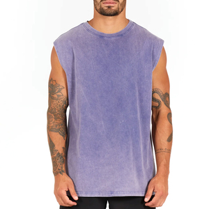 Custom Made Men's Tank Top Breathable Premium Quality Knitted Perfect Fit Including Plus Size <b>Drop</b> Shoulder Design Print for - Product Image 1