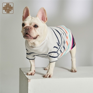 ODM Taiwan Made Custom Print Gradient Color Striped <b>Cat</b> Dog <b>t</b> Shirt - Product Image 5