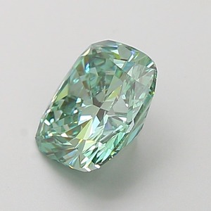 Diamant de laboratoire CVD vert vif fantaisie modifié taille coussin carré de 1,51 carat, clarté VS1, excellente taille, pierre précieuse de luxe pour bijoux - Product Image 2