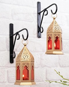 Lanterne décorative vintage en métal à suspendre pour la maison, le jardin, la décoration de mariage, lanterne à bougie en métal de style antique pour intérieur et extérieur - Product Image 6