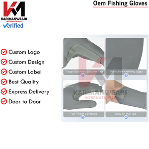 Gants de pêche pour hommes, protection UV, équipement de pêche, service OEM, fournisseur en gros, export, logo personnalisé, commandes en gros - Product Image 5