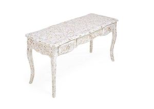 Handmade Bone Inlay <b>Console</b> <b>Table</b> With Elegant Storage Drawers <b>For</b> Entryway And Hall Decoration - Product Image 5