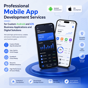 Solutions professionnelles de développement de logiciels mobiles pour les entreprises recherchant des applications Android et iOS personnalisées et des produits numériques - Product Image 1