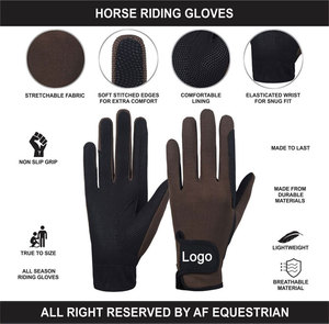 Guantes de Equitación Antideslizantes Hechos a Medida de Alta Calidad Directo de Fábrica, Material PU, Cuatro Estaciones, Ciclismo, Casual, Estampados - Product Image 3
