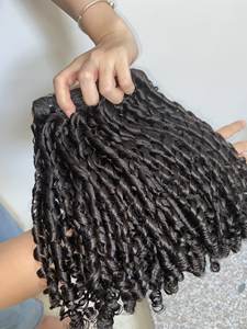 2025 pour Pixie Bouncy cheveux bouclés tissage Extensions cheveux crus de haute qualité polyvalent et superbe pas cher en gros Offre Spéciale - Product Image 3