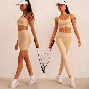 Fabricant de vêtements de sport pour femmes de haute qualité, vêtements de sport deux pièces, legging et soutien-gorge, vêtements de yoga, vêtements de gym, ensembles de fitness - Product Image 3