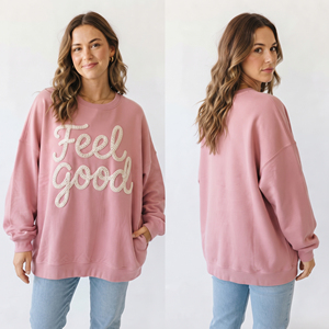 Sweat-shirt d'hiver surdimensionné pour femme, style streetwear, coupe ample, épaules tombantes, en molleton de coton écologique - Product Image 4