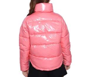 Parka acolchada rosa brillante, impermeable, ecológica, transpirable, con capucha, para mujer, para invierno, chaquetas acolchadas para hombre - Product Image 2