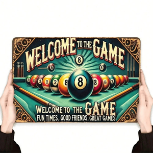 CIFbuy Insegna Vintage Retrò in Alluminio 8x12 Pollici TikTok per Servizio Ritiro Temu, Prodotto per Snooker e Biliardo - Product Image 3