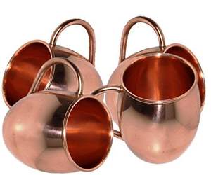 Mug en cuivre pur et original, fait main, de haute qualité, pour les boissons, hôtel, bar, maison, école. - Product Image 6