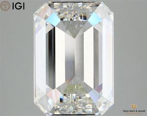 Diamante Elegante y Brillante de 4.06 CT, Color G, Claridad VVS2, Cultivado en Laboratorio CVD, Corte Esmeralda, Certificado IGI para Joyería de Diseño - Product Image 3