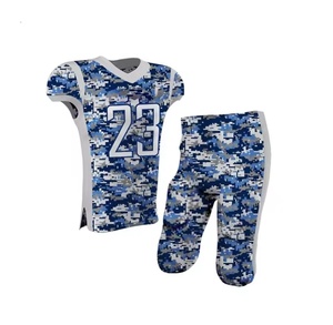 Ensemble d'uniformes de football américain dernière génération, maille respirante, anti-humidité, vêtements de sport à manches courtes - Product Image 4