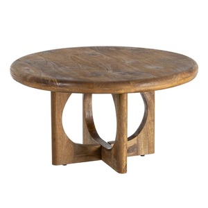 Modern Luxury Dark Walnut <b>Nesting</b> <b>Coffee</b> <b>Table</b> <b>Set</b> Pedestal Base Minimalist Design 1 Year Warranty Living Room Furniture - Product Image 2