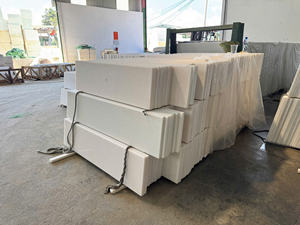 แผ่นหินแคลไซต์สีขาวนมขัดเงา ผลิตจากโรงงานสมัยใหม่ กันน้ำ ทนทาน เป็นมิตรกับสิ่งแวดล้อม ใช้งานได้ยาวนาน - Product Image 6