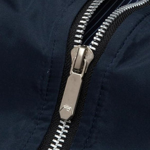 Unisex <b>Warm</b> Full Zip Bomber <b>Jacket</b> Fall Winter Windproof Thick Puffer Patchwork Canvas Front Logo - Product Image 3