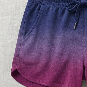 Shorts de Playa Degradados para Mujer, Ropa Deportiva, Shorts Casuales de Verano, Ligeros, Transpirables, para Fitness, con Cordón Ajustable - Product Image 3