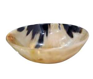 Bol en corne de buffle naturelle fait main, design classique, plat de service pour les fêtes, écologique, passe au lave-vaisselle, pièce maîtresse décorative - Product Image 4