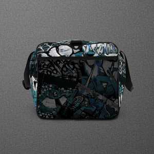 Sac de voyage à fermeture éclair avec imprimé graffiti OEM ODM, grande capacité, usage décontracté, en polyester - Product Image 6