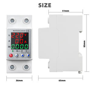 Tpson Eenfasige 63a Din Rail Stroomenergiemeter <span class=keywords><strong>Meter</strong></span> En Voltmeter Slimme Digitale Display AC90-250V - Product Image 2