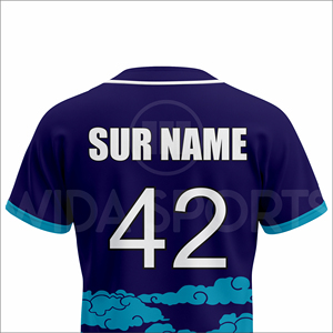 Custom Sublimated <b>Baseball</b> Uniform Jersey Set Breathable Polyester Quick Dry Half Summer Team Sportswear OEM Wholesale Unisex - Product Image 5