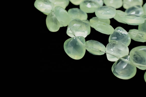 Cuentas de Prehnita Natural Facetadas de Calidad AAA, Forma de Corazón, 8-9 mm, 8 Pulgadas, Briolette para la Fabricación de Joyas - Product Image 5