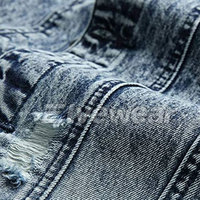Layanan OEM Jaket Jeans Denim Pria Desain Khusus Berkualitas Tinggi untuk Musim Dingin, Kasual, Ramah Lingkungan, Bernapas, Cepat Kering, Kancing Depan