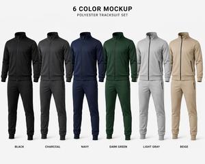 Chándal Unisex de Poliéster con Cremallera Completa, Cuello Alto, Estilo Deportivo, Corte Regular, Elástico en Cuatro Direcciones, Ligero y Ecológico para Entrenamiento - Product Image 6